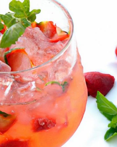 Refreshing Twist: Strawberry Basil Lemonade Sparkling Delight