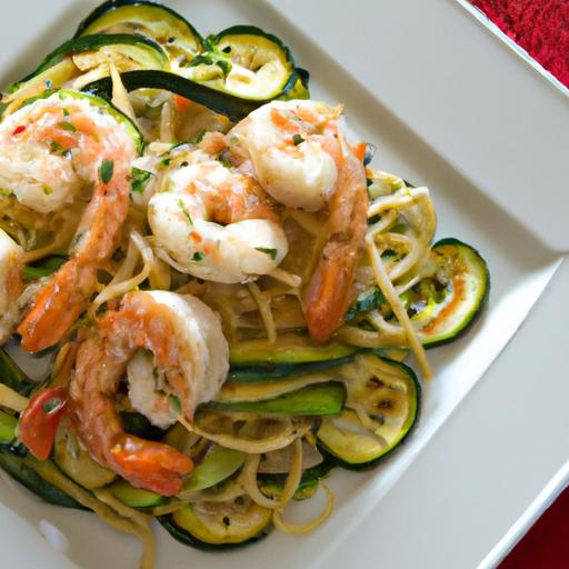 Mediterranean Shrimp with zucchini Noodles: A Light Delight