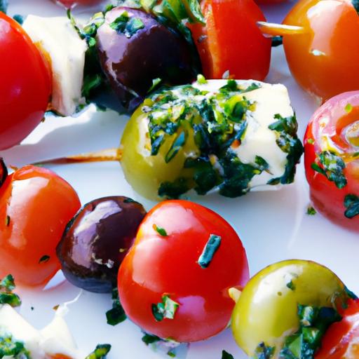 Bite-Sized ‍Bliss:‍ mini Caprese Skewers with ​Mozzarella ‍Pearls
