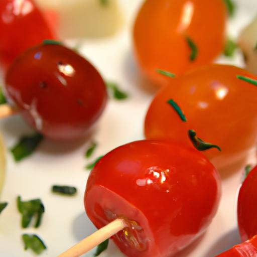 Bite-Sized Bliss: Mini​ caprese Skewers with Cherry Tomatoes