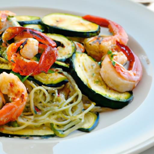 Mediterranean Shrimp with Zucchini Noodles: A Light Delight